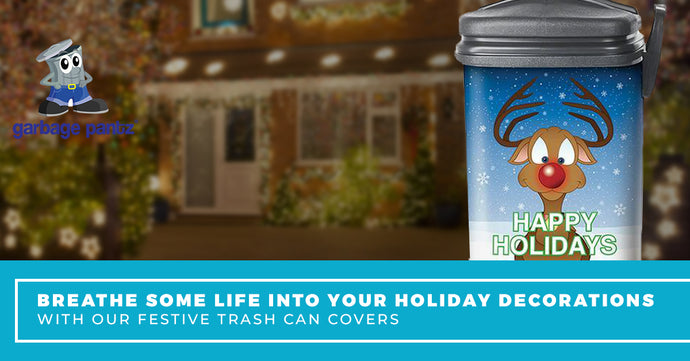 Breathe Some Life Into Your Holiday Decorations With Our Festive Trash Can Covers